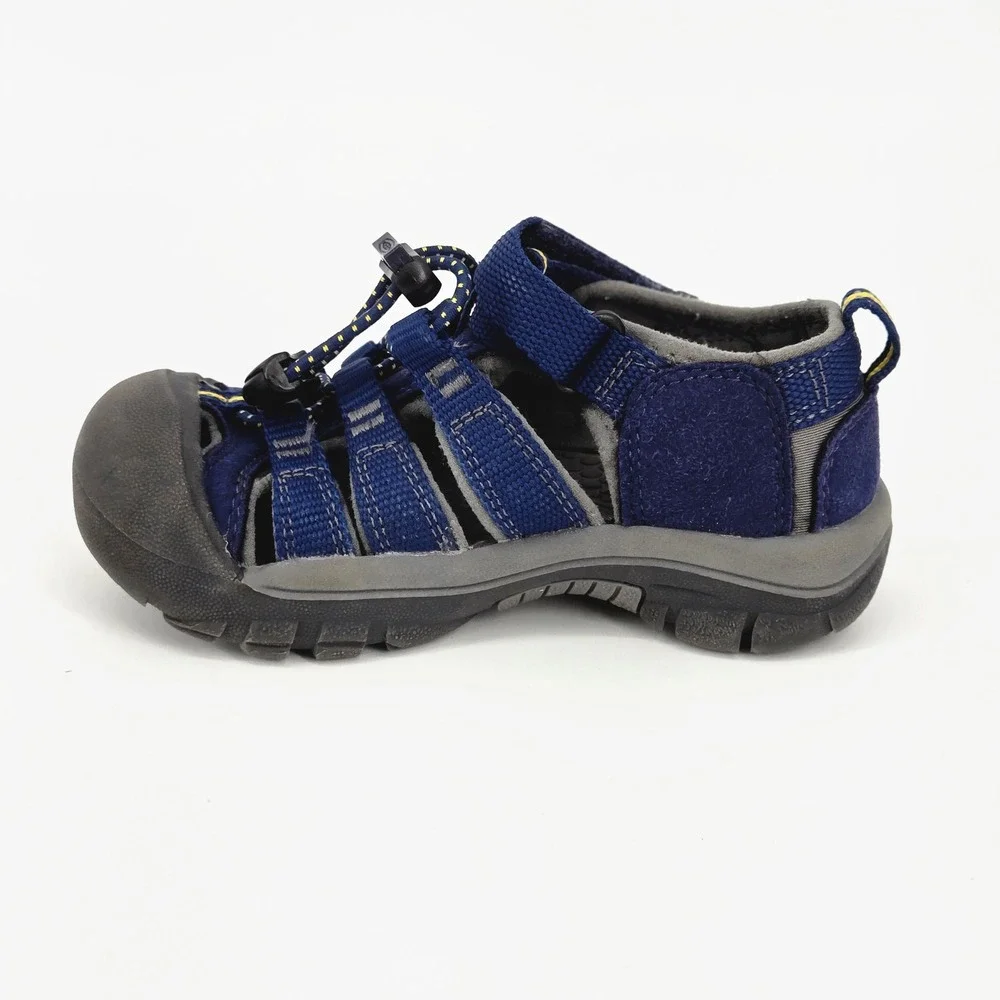 KEEN Newport H2 Navy Blue Yellow Waterproof Closed Toe Sandals Toddler Kids 10